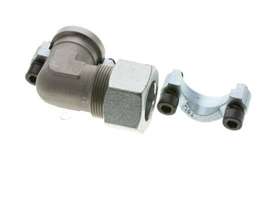 1'' SAE L-Flens 3000 psi Staal met 30S (M42x2) ISO 6162-1