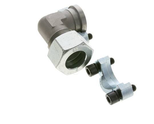 1'' SAE L-Flens 3000 psi Staal met 30S (M42x2) ISO 6162-1