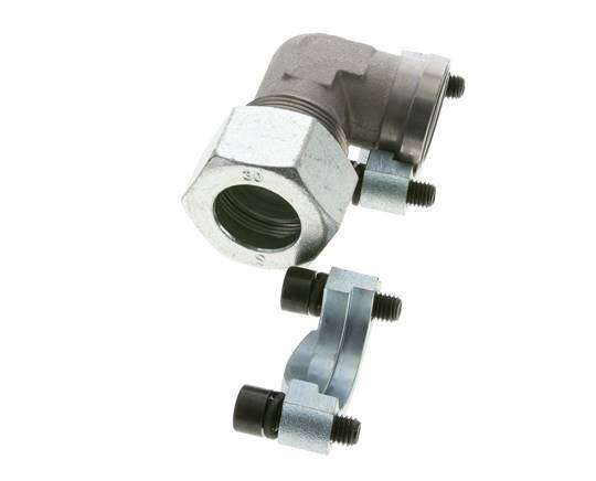 1'' SAE L-Flens 3000 psi Staal met 30S (M42x2) ISO 6162-1