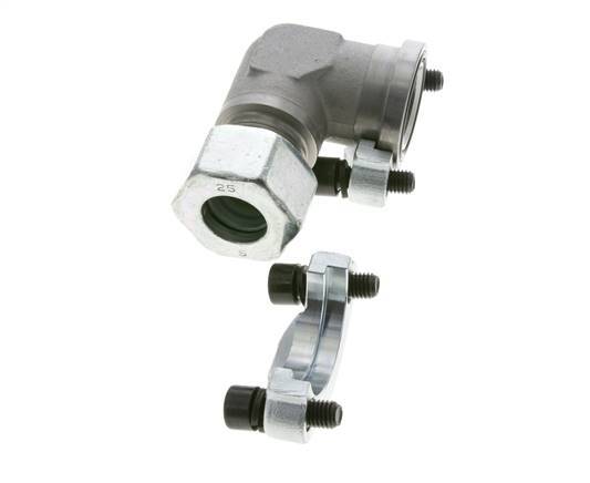 1-1/4'' SAE L-Flens 3000 psi Staal met 25S (M36x2) ISO 6162-1