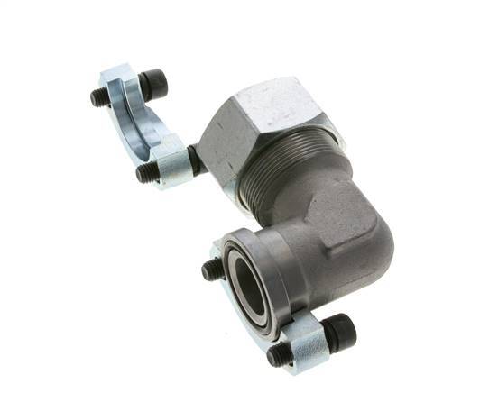 1-1/4'' SAE L-Flens 3000 psi Staal met 38S (M52x2) ISO 6162-1