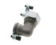 1-1/4'' Elbow SAE Flange 3000 PSI Steel with 38S (M52x2) ISO 6162-1