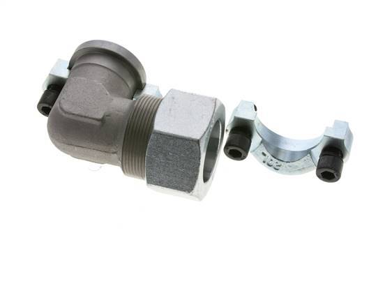 1-1/4'' SAE L-Flens 3000 psi Staal met 38S (M52x2) ISO 6162-1