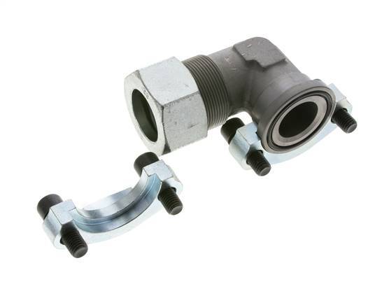 1-1/2'' SAE L-Flens 3000 psi Staal met 38S (M52x2) ISO 6162-1