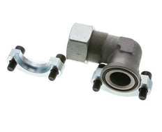 1-1/2'' SAE L-Flens 3000 psi Staal met 38S (M52x2) ISO 6162-1