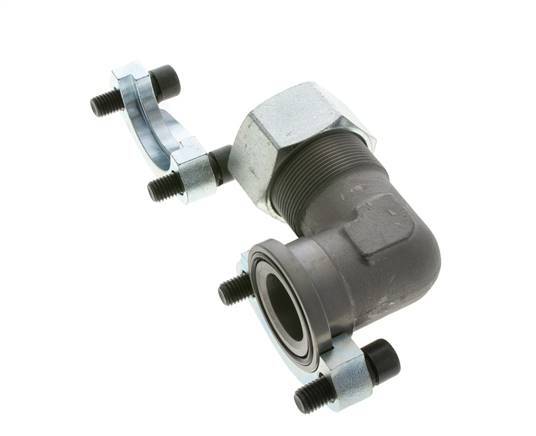 1-1/2'' SAE L-Flens 3000 psi Staal met 38S (M52x2) ISO 6162-1