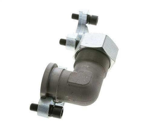 1-1/2'' SAE L-Flens 3000 psi Staal met 38S (M52x2) ISO 6162-1