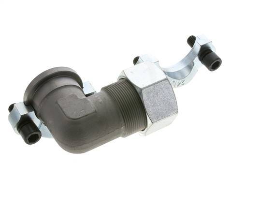 1-1/2'' SAE L-Flens 3000 psi Staal met 38S (M52x2) ISO 6162-1