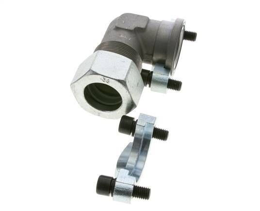 1-1/2'' SAE L-Flens 3000 psi Staal met 38S (M52x2) ISO 6162-1