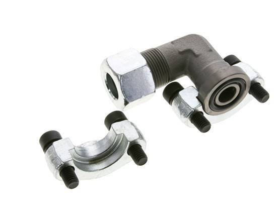 1/2'' SAE L-Flens 6000 psi Staal met 16S (M24x1.5) ISO 6162-2