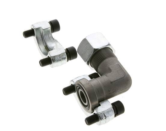 1/2'' SAE L-Flens 6000 psi Staal met 16S (M24x1.5) ISO 6162-2