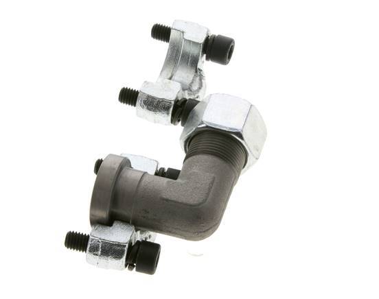 1/2'' SAE L-Flens 6000 psi Staal met 16S (M24x1.5) ISO 6162-2