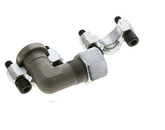 1/2'' SAE L-Flens 6000 psi Staal met 16S (M24x1.5) ISO 6162-2