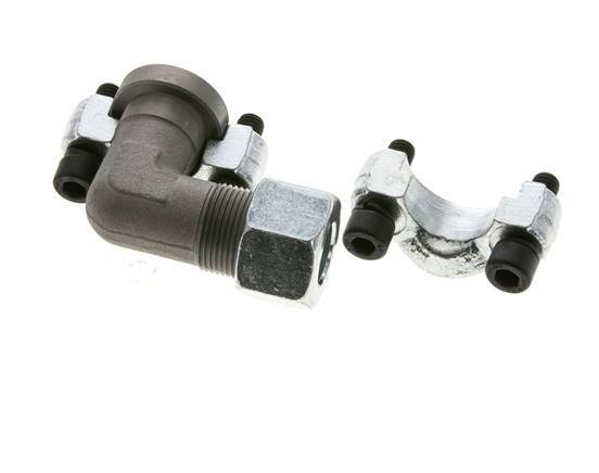1/2'' SAE L-Flens 6000 psi Staal met 16S (M24x1.5) ISO 6162-2