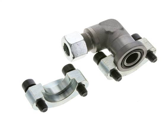 3/4'' SAE L-Flens 6000 psi Staal met 16S (M24x1.5) ISO 6162-2