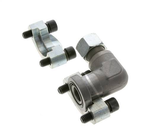 3/4'' SAE L-Flens 6000 psi Staal met 16S (M24x1.5) ISO 6162-2