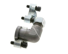 3/4'' SAE L-Flens 6000 psi Staal met 16S (M24x1.5) ISO 6162-2