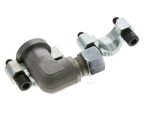 3/4'' SAE L-Flens 6000 psi Staal met 16S (M24x1.5) ISO 6162-2