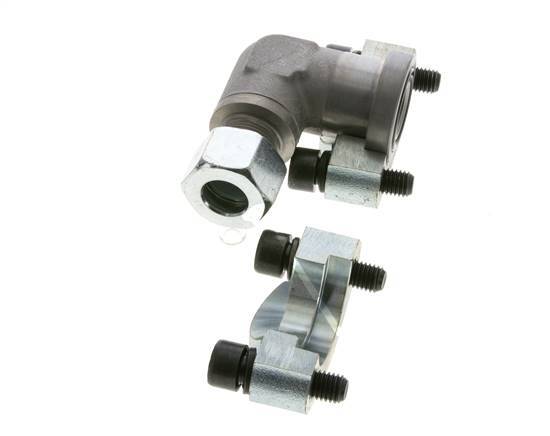 3/4'' SAE L-Flens 6000 psi Staal met 16S (M24x1.5) ISO 6162-2