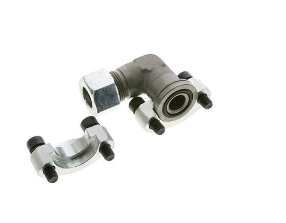 3/4'' SAE L-Flens 6000 psi Staal met 20S (M30x2) ISO 6162-2