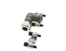 3/4'' SAE L-Flens 6000 psi Staal met 20S (M30x2) ISO 6162-2