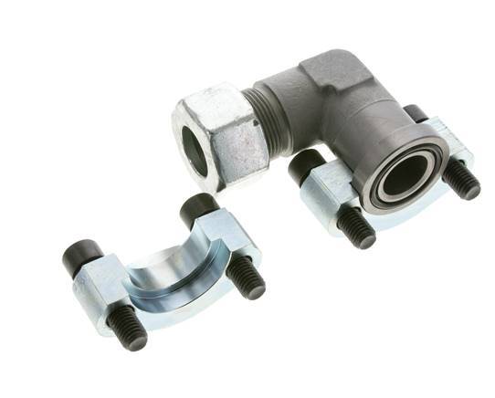 1'' SAE L-Flens 6000 psi Staal met 25S (M36x2) ISO 6162-2