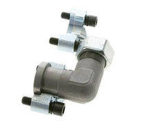 1'' SAE L-Flens 6000 psi Staal met 25S (M36x2) ISO 6162-2