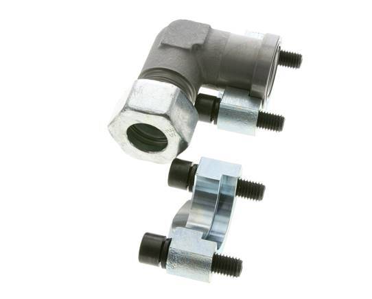 1'' SAE L-Flens 6000 psi Staal met 25S (M36x2) ISO 6162-2