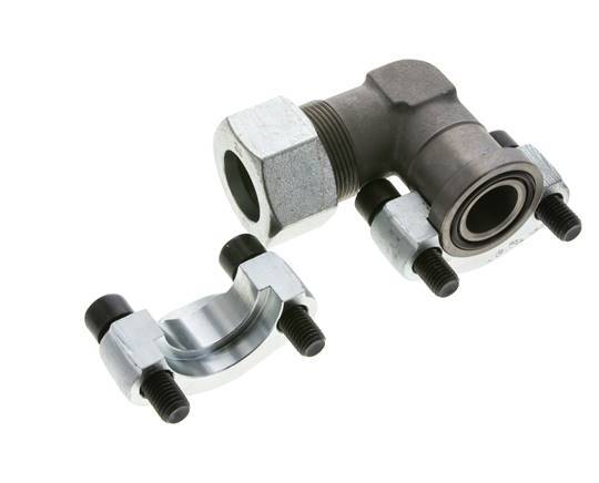 1'' SAE L-Flens 6000 psi Staal met 30S (M42x2) ISO 6162-2