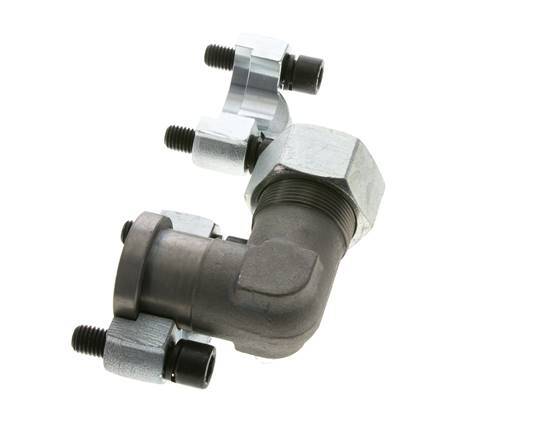 1'' SAE L-Flens 6000 psi Staal met 30S (M42x2) ISO 6162-2