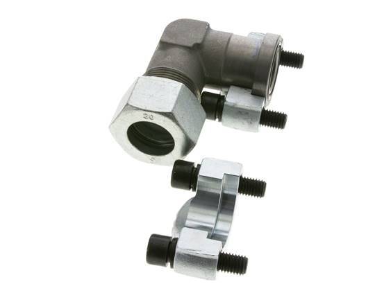 1'' SAE L-Flens 6000 psi Staal met 30S (M42x2) ISO 6162-2
