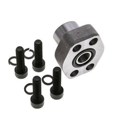 1/2'' SAE Flens 3000 psi Blank staal met G1/2'' Binnendraad ISO 6162-1