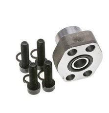 1/2'' SAE Flens 3000 psi Blank staal met G3/8'' Binnendraad ISO 6162-1