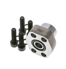 1/2'' SAE Flens 3000 psi Blank staal met G3/8'' Binnendraad ISO 6162-1