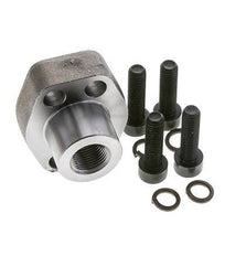 1/2'' SAE Flens 3000 psi Blank staal met G3/8'' Binnendraad ISO 6162-1