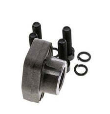 3/4'' SAE Flens 3000 psi Blank staal met G3/4'' Binnendraad ISO 6162-1
