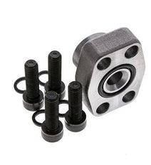 3/4'' SAE Flens 3000 psi Blank staal met G1/2'' Binnendraad ISO 6162-1