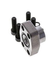 3/4'' SAE Flens 3000 psi Blank staal met G1/2'' Binnendraad ISO 6162-1