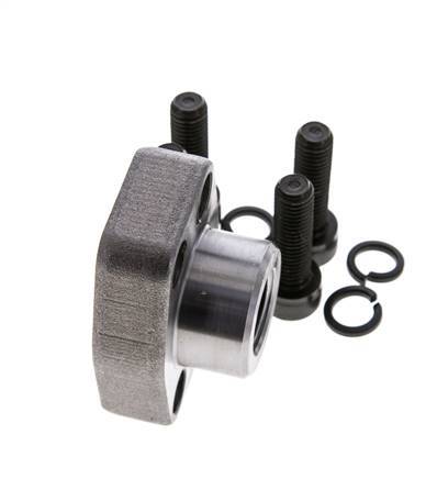 3/4'' SAE Flens 3000 psi Blank staal met G1/2'' Binnendraad ISO 6162-1