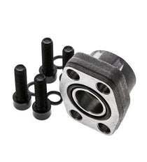 1'' SAE Flange 3000 PSI Plain Steel with G1'' Female Threads ISO 6162-1