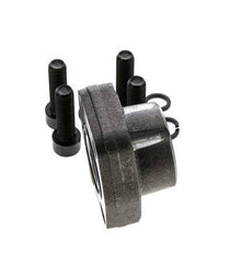 1'' SAE Flens 3000 psi Blank staal met G1'' Binnendraad ISO 6162-1