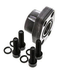 1'' SAE Flens 3000 psi Blank staal met G1'' Binnendraad ISO 6162-1
