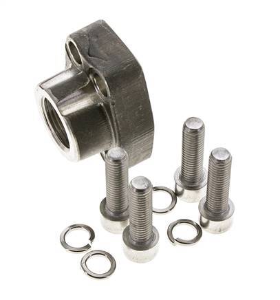 3/4'' SAE Flens 3000 psi RVS met G3/4'' Binnendraad ISO 6162-1