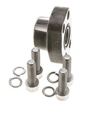 3/4'' SAE Flens 3000 psi RVS met G3/4'' Binnendraad ISO 6162-1