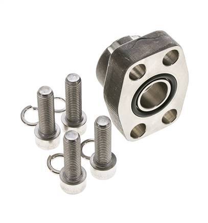 3/4'' SAE Flens 3000 psi RVS met G3/4'' Binnendraad ISO 6162-1