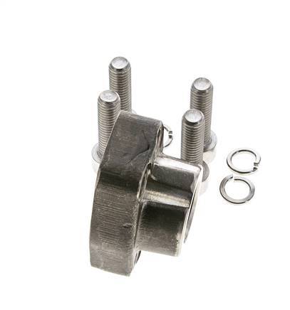 3/4'' SAE Flens 3000 psi RVS met G3/4'' Binnendraad ISO 6162-1