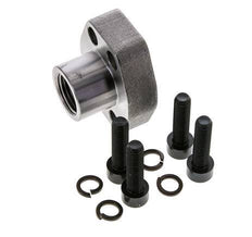 1/2'' SAE Flens 6000 psi Blank staal met G1/2'' Binnendraad ISO 6162-2