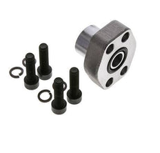 1/2'' SAE Flens 6000 psi Blank staal met G3/8'' Binnendraad ISO 6162-2