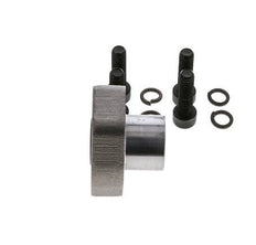 1/2'' SAE Flens 6000 psi Blank staal met G3/8'' Binnendraad ISO 6162-2