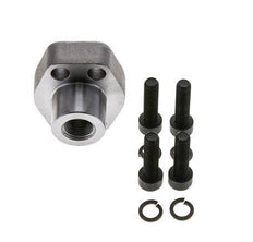 1/2'' SAE Flens 6000 psi Blank staal met G3/8'' Binnendraad ISO 6162-2